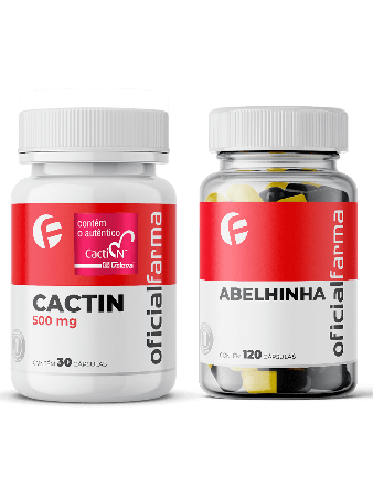 Termog&ecirc;nico "Abelhinha" 120 C&aacute;psulas + Cactin 500mg 30 C&aacute;psulas