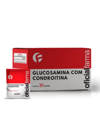 Glucosamina + Condroitina C/ 30 Sach&ecirc;s Sabor Tangerina