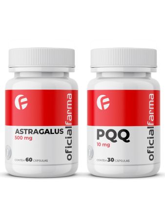 Astragalus 500Mg 60 C&aacute;psulas + Pqq - Pirroloquinolina Quinona 10Mg 30 C&aacute;psulas
