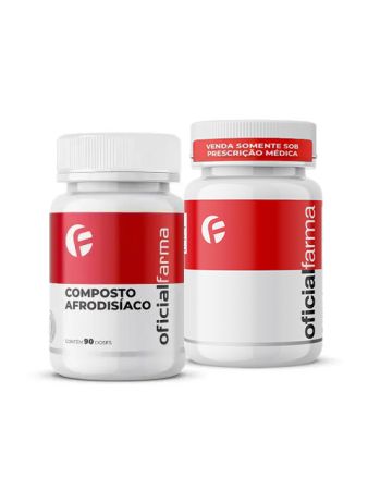 Composto Afrodis&iacute;aco Natural 90 Doses + Tadalafil 5mg 60 Doses