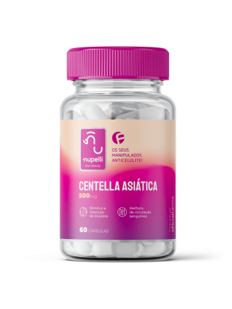 Centella Asi&aacute;tica 500mg 60 C&aacute;psulas NUPELLI