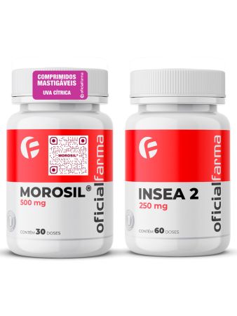 Morosil&reg; 500mg 30 Doses Mastig&aacute;veis + Insea 2 250mg 60 C&aacute;psulas